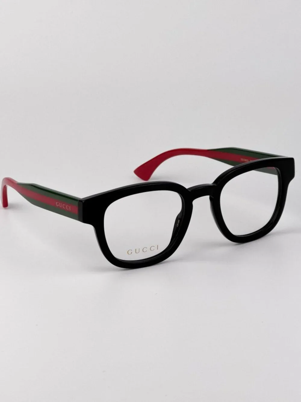 Gucci Men’s Eyeglasses | Black Green Square Frame | GG1992O 001 | NEW AUTHENTIC